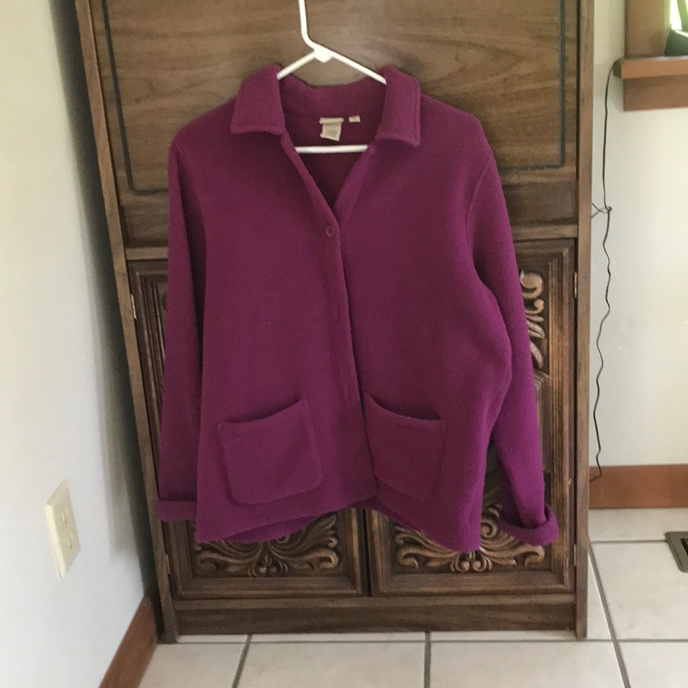 L.L. Bean fleece blazer